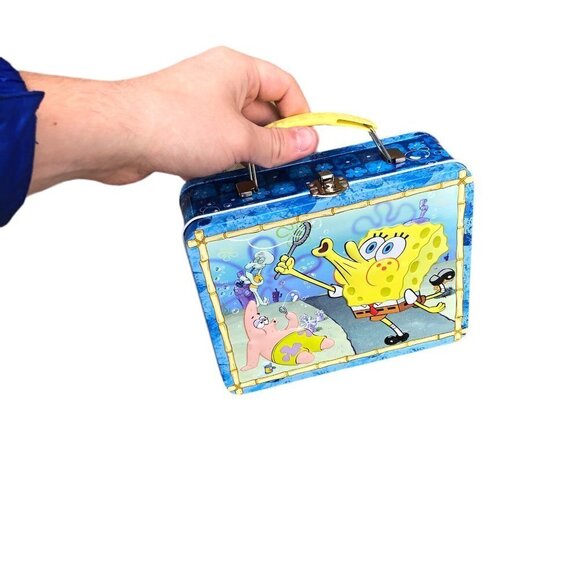 VINTAGE 2008 Spongebob Squarepants Tin Lunchbox - Picture 8 of 11